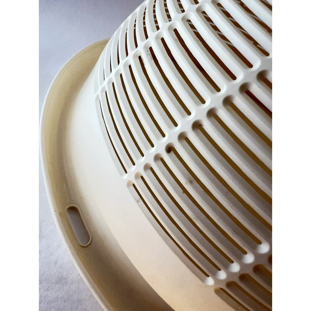 Vintage Plastic Colander Strainer Bowl 11